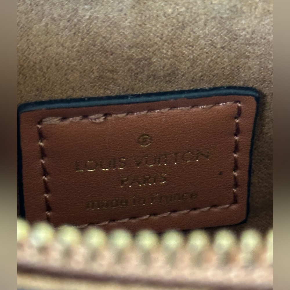 Louis Vuitton Inspired Monogram Chain Shoulder Bag — Brown/Tan/Gold - Picture 13 of 13